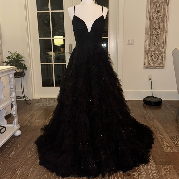Sherri Hill Dresses & Skirts - Sherri hill black a-line prom dress style 55461